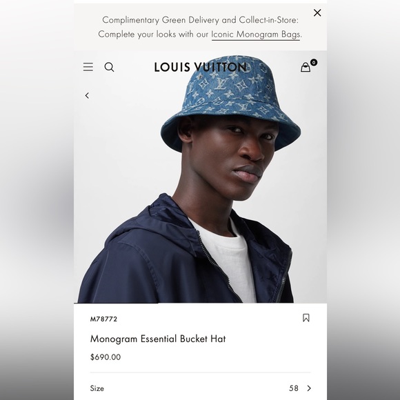 Louis Vuitton Monogram Essential Bucket Hat - Picture 4 of 6